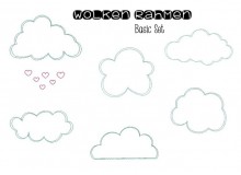 Wolken Rahmen Doodle & Satin